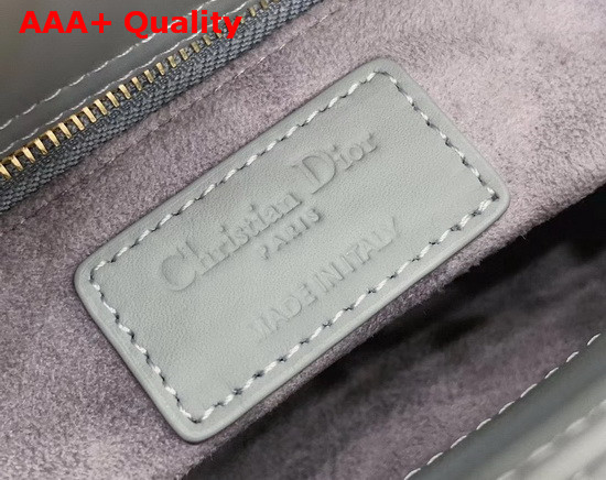 Dior Mini Lady Dior Bag Gray Ultramatte Cannage Calfskin Replica