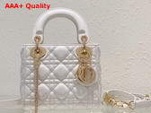 Dior Mini Lady Dior Bag Latte Cannage Lambskin Replica