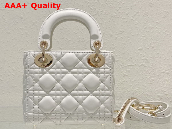 Dior Mini Lady Dior Bag Latte Cannage Lambskin Replica