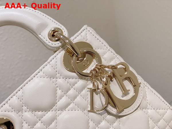 Dior Mini Lady Dior Bag Latte Cannage Lambskin Replica