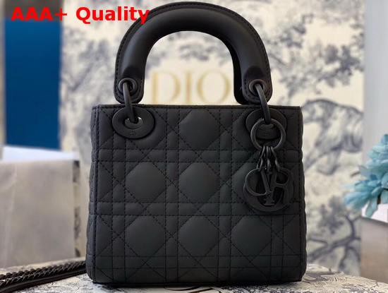 Dior Mini Lady Dior Ultra Matte Bag in Black Replica