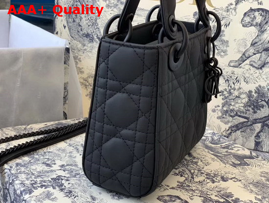 Dior Mini Lady Dior Ultra Matte Bag in Black Replica