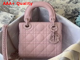 Dior Mini Lady Dior Ultra Matte Bag in Pink Replica