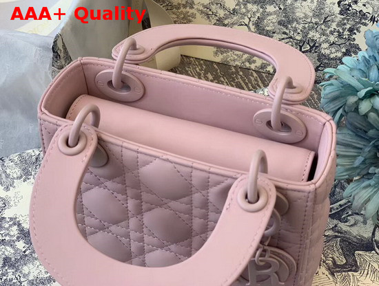 Dior Mini Lady Dior Ultra Matte Bag in Pink Replica