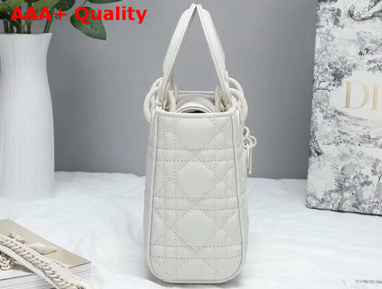 Dior Mini Lady Dior Ultra Matte Bag in White Replica