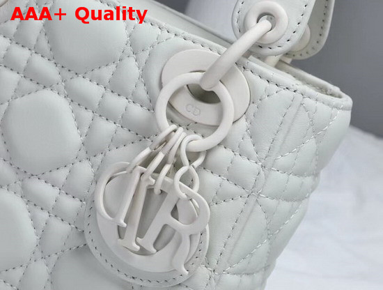 Dior Mini Lady Dior Ultra Matte Bag in White Replica