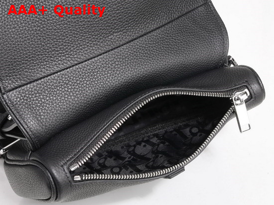 Dior Mini Saddle Bag Black Grained Calfskin 1ADPO191YMJ Replica