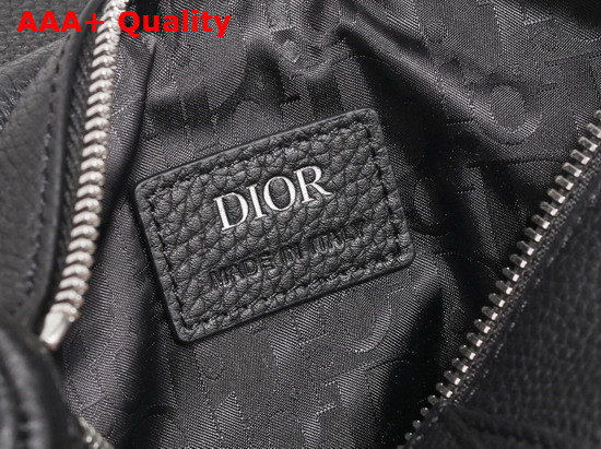 Dior Mini Saddle Bag Black Grained Calfskin 1ADPO191YMJ Replica