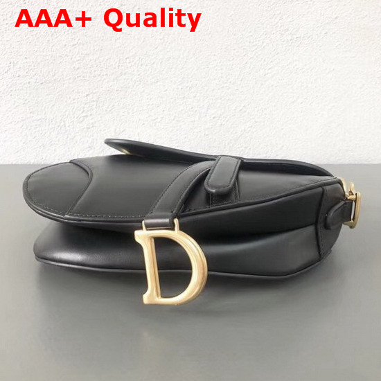 Dior Mini Saddle Bag in Black Calfskin Replica