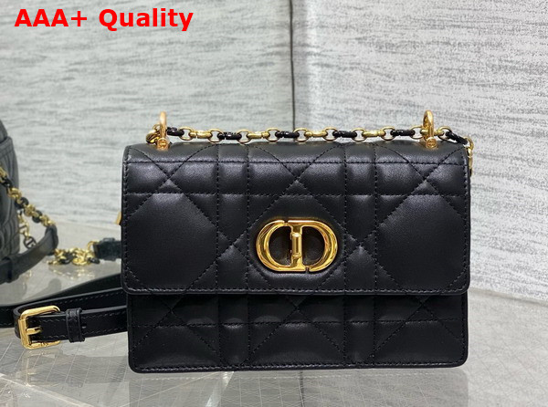 Dior Miss Caro Mini Bag in Black Macrocannage Lambskin Replica