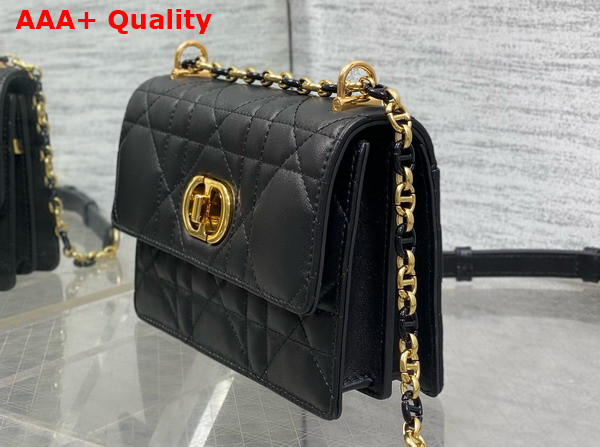 Dior Miss Caro Mini Bag in Black Macrocannage Lambskin Replica