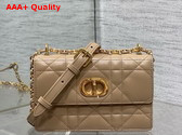 Dior Miss Caro Mini Bag in Caramel Beige Macrocannage Lambskin Replica