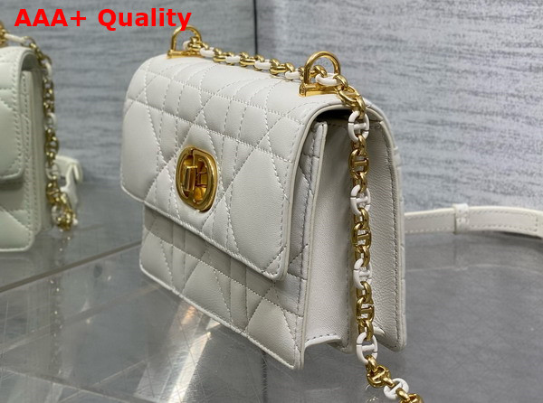 Dior Miss Caro Mini Bag in Latte Macrocannage Lambskin Replica