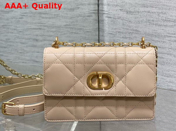 Dior Miss Caro Mini Bag in Powder Beige Macrocannage Lambskin Replica