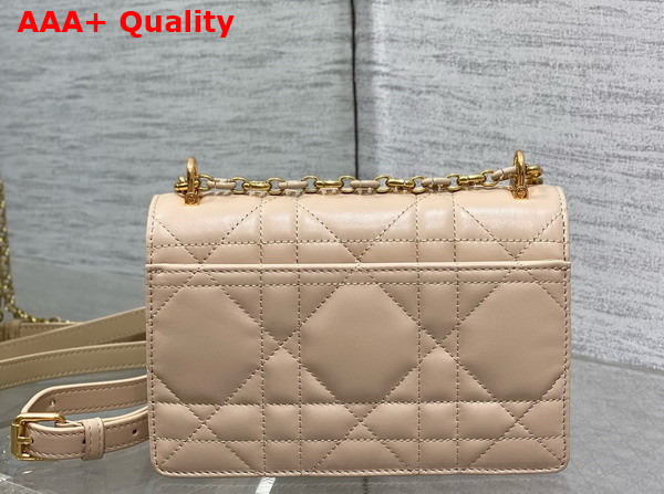 Dior Miss Caro Mini Bag in Powder Beige Macrocannage Lambskin Replica