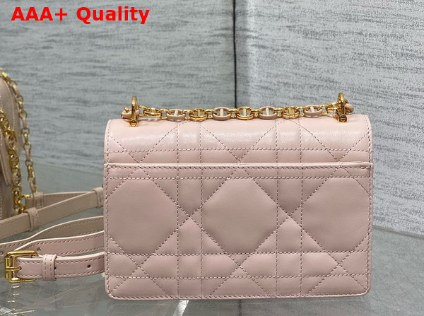 Dior Miss Caro Mini Bag in Powder Pink Macrocannage Lambskin Replica