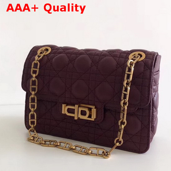 Dior Miss Dior Bag in Burgundy Lambskin Replica