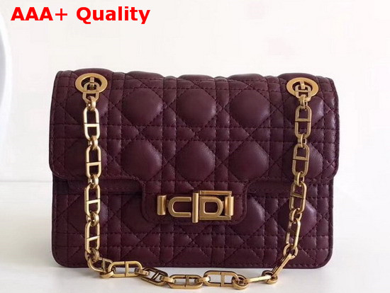 Dior Miss Dior Bag in Burgundy Lambskin Replica