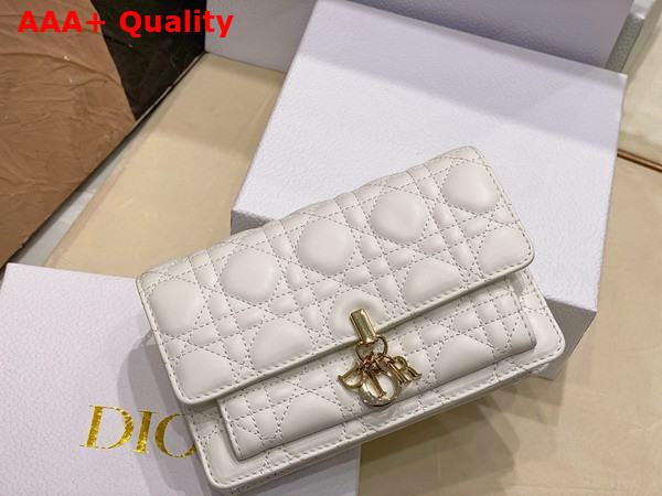 Dior Miss Dior Chain Pouch Latte Cannage Lambskin Replica