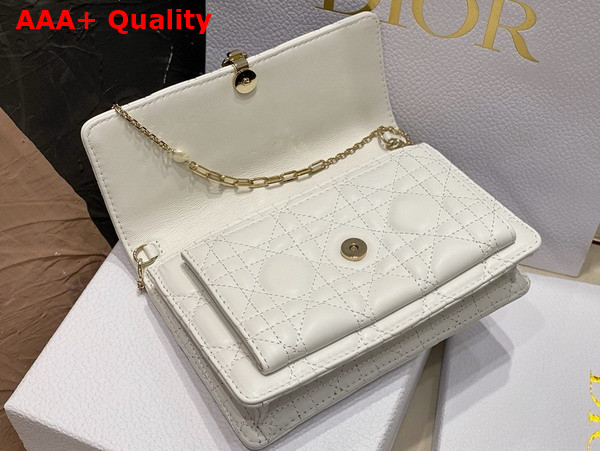 Dior Miss Dior Chain Pouch Latte Cannage Lambskin Replica