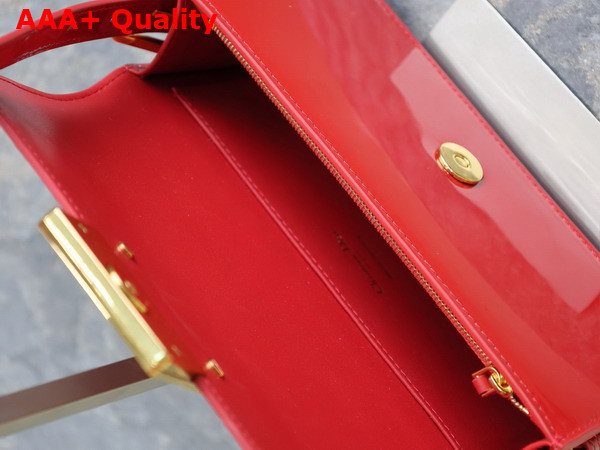 Dior Miss Dior Flap Bag Red Patent Calfskin Replica