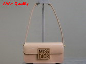 Dior Miss Dior Flap Bag Rope Beige Patent Calfskin Replica