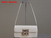 Dior Miss Dior Flap Bag White Patent Calfskin Replica