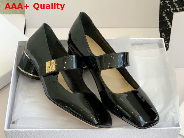 Dior Miss Dior Pump Black Patent Calfskin Replica