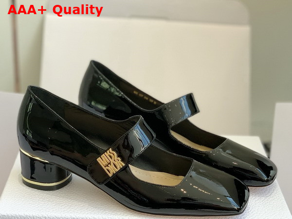 Dior Miss Dior Pump Black Patent Calfskin Replica