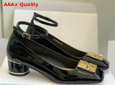 Dior Miss Dior Pump in Black Patent Calfskin Replica