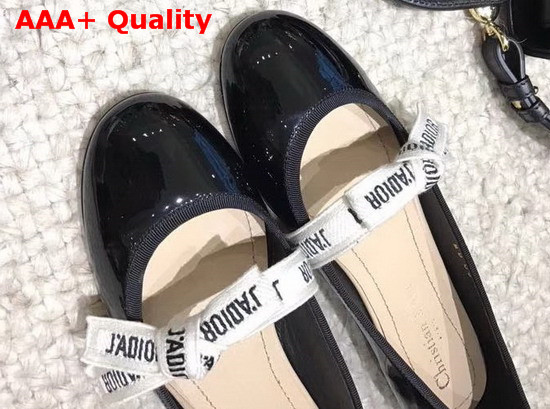 Dior Miss J Adior Patent Leather Ballet Pump Replica