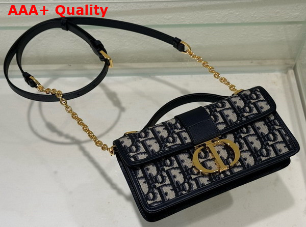 Dior Miss Montaigne Mini Bag in Blue Dior Oblique Jacquard Replica