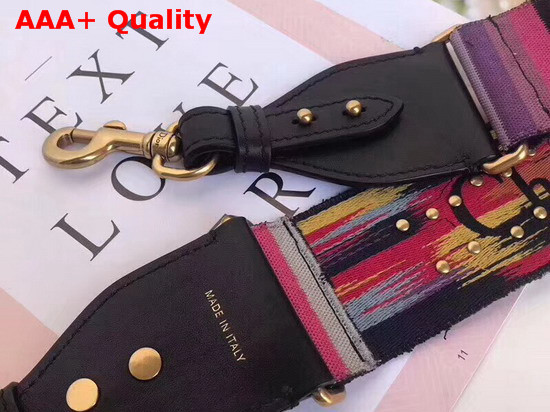 Dior Multi Coloured Canvas Shoulder Strap with J adior Signature Replica