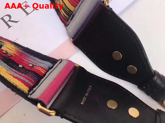 Dior Multi Coloured Canvas Shoulder Strap with Medallions Replica