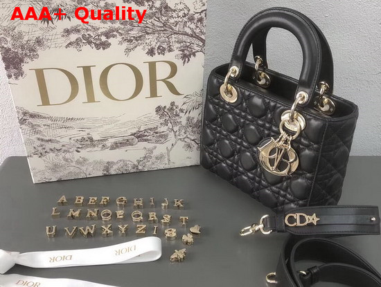 Dior My ABCDior Bag in Black Cannage Lambskin Replica