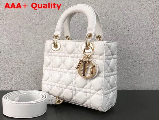 Dior My ABCDior Bag in Off White Cannage Lambskin Replica