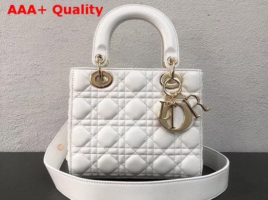 Dior My ABCDior Bag in Off White Cannage Lambskin Replica