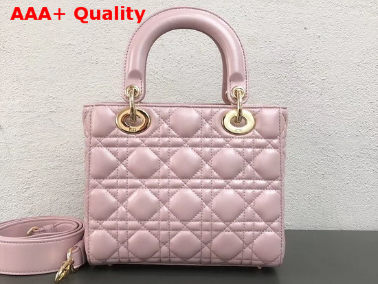 Dior My ABCDior Bag in Pearl Pink Cannage Lambskin Replica