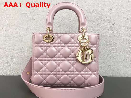 Dior My ABCDior Bag in Pearl Pink Cannage Lambskin Replica