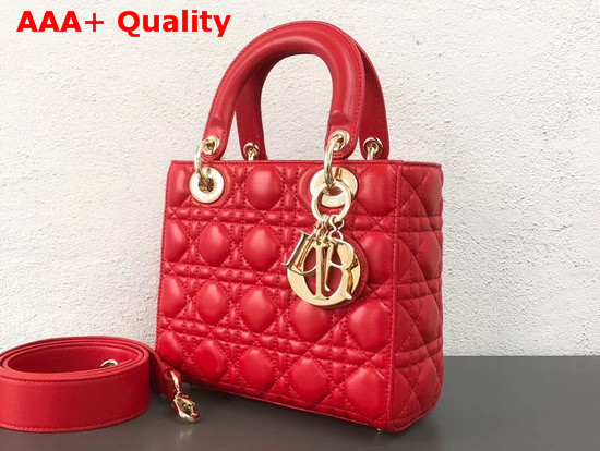 Dior My ABCDior Bag in Red Cannage Lambskin Replica