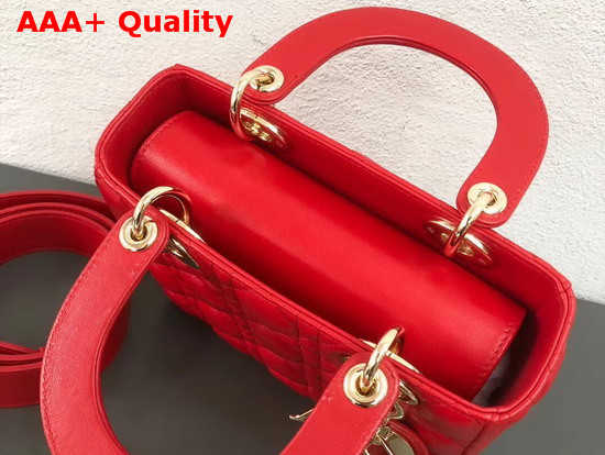 Dior My ABCDior Bag in Red Cannage Lambskin Replica