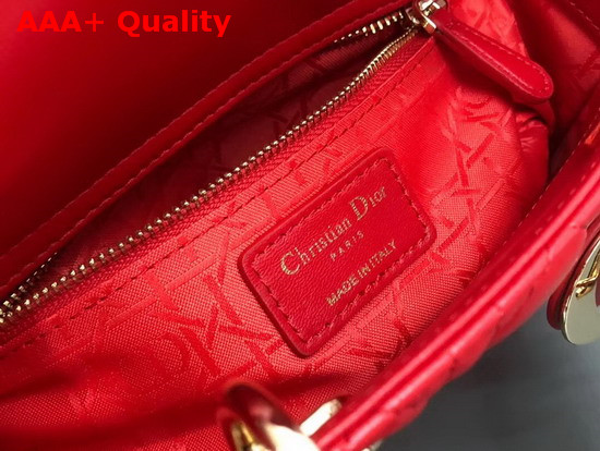 Dior My ABCDior Bag in Red Cannage Lambskin Replica