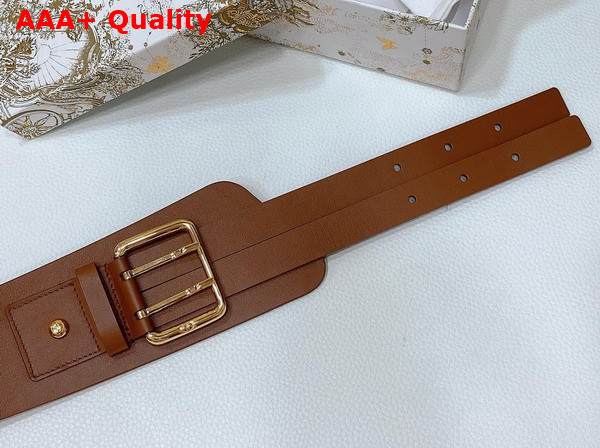 Dior Nolita Belt in Brown Smooth Calfskin and Rope Replica