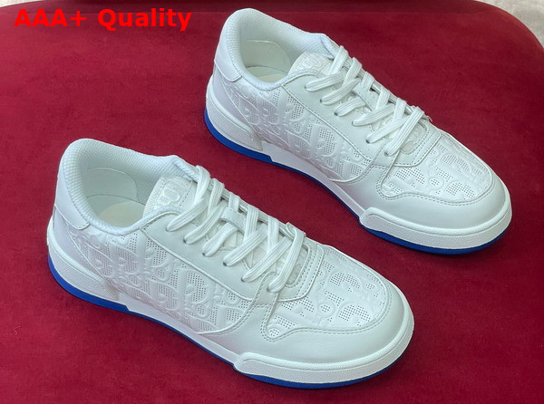 Dior One Sneaker White Dior Oblique Perforated Calfskin Replica