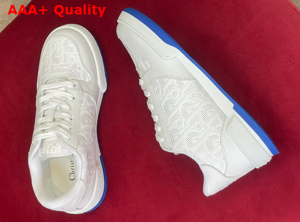 Dior One Sneaker White Dior Oblique Perforated Calfskin Replica