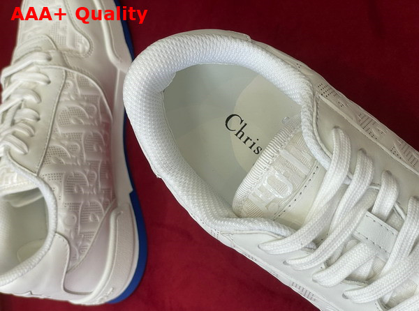 Dior One Sneaker White Dior Oblique Perforated Calfskin Replica