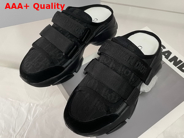 Dior Open Back D Wander Sneaker Black Dior Oblique Technical Fabric Replica