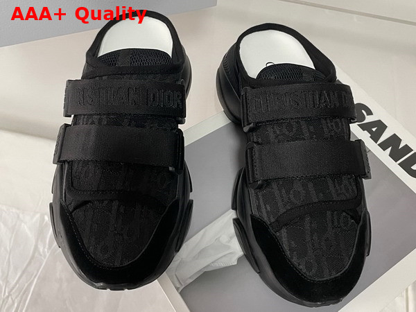 Dior Open Back D Wander Sneaker Black Dior Oblique Technical Fabric Replica