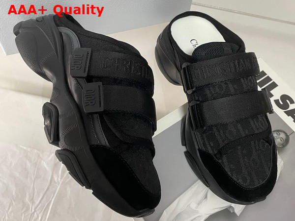 Dior Open Back D Wander Sneaker Black Dior Oblique Technical Fabric Replica