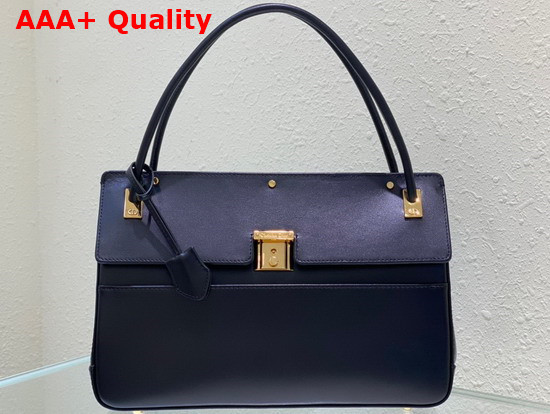 Dior Parisienne Bag Black Smooth Calfskin Replica